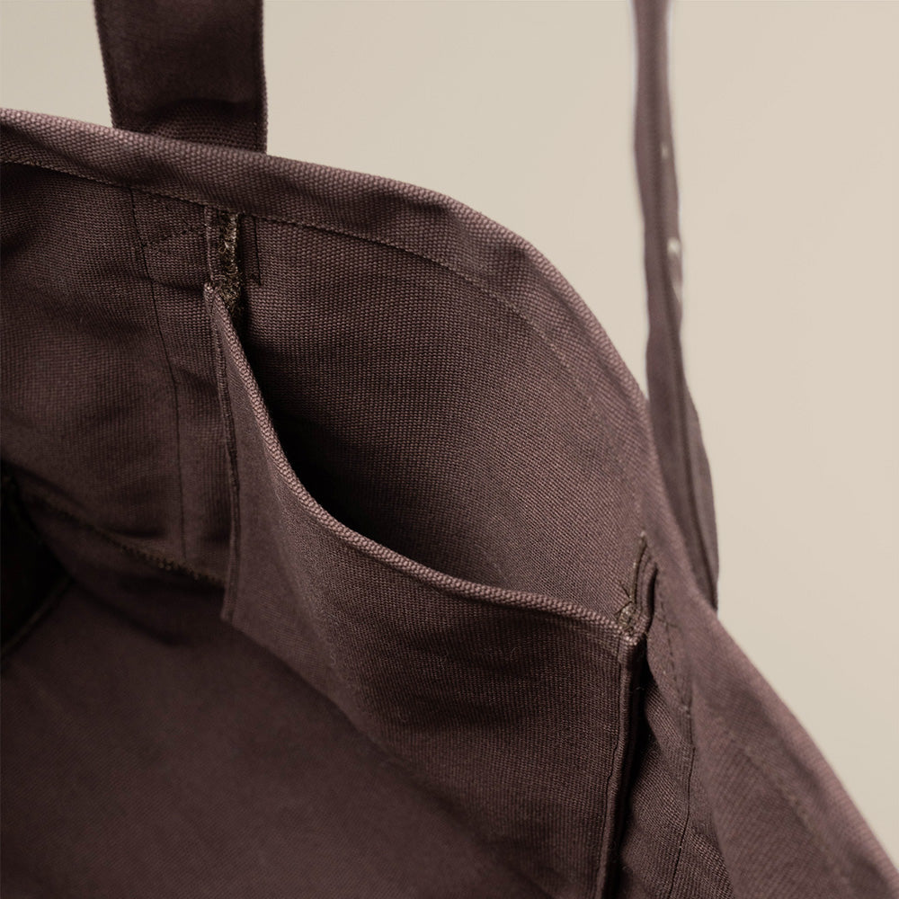 bi yù tote bag - aubergine