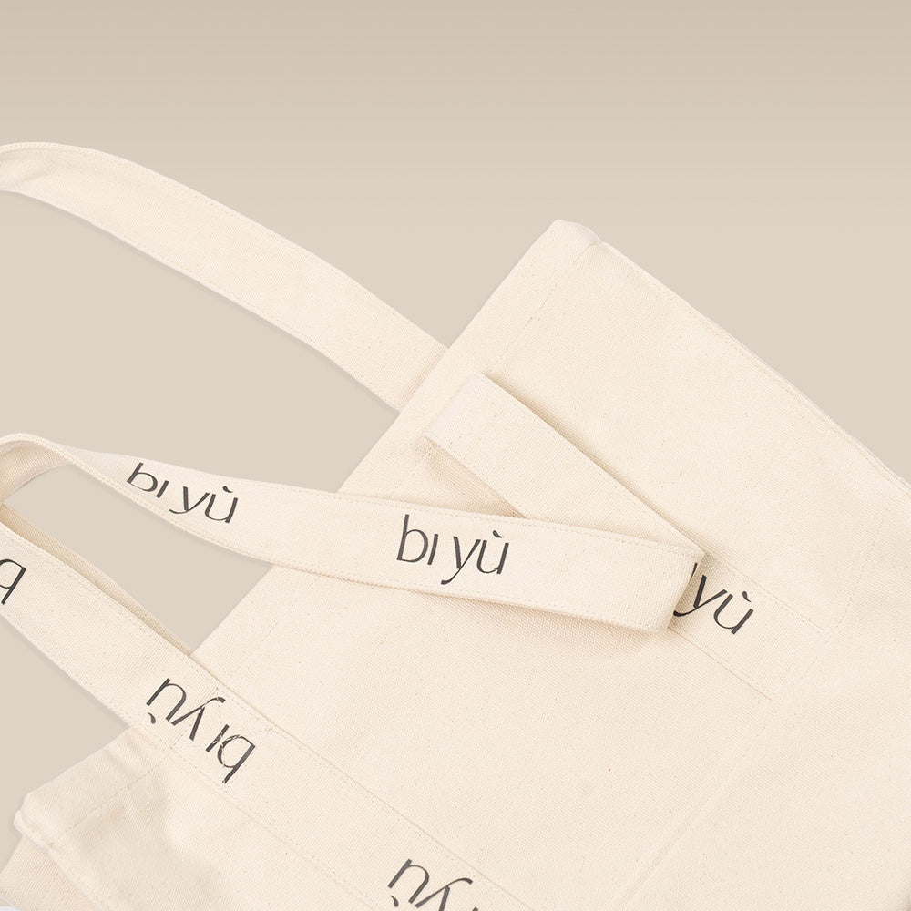 bi yù tote bag - beige